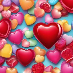 Heart Background Wallpaper - heart candy background  