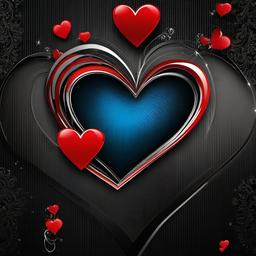 Heart Background Wallpaper - black background heart  