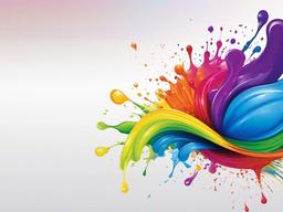 Rainbow Splash Wallpaper  