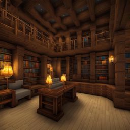 castle library with hidden passages and secrets - minecraft house design ideas minecraft block style