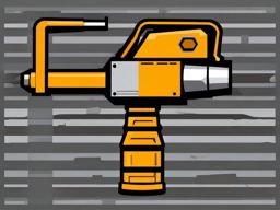 Demolition Hammer clipart - A powerful demolition hammer tool., ,vector color clipart,minimal