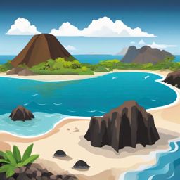 The Galapagos Islands clipart - Volcanic islands in the Pacific Ocean, ,color clipart vector style