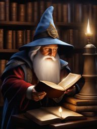 gnome wizard,enid shadowcaster,deciphering an ancient arcane tome,a dimly lit library full color photography, high fantasy, photo-realism, hyperrealistic/ultrarealistic/photorealistic