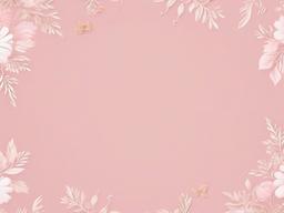 Aesthetic Pink Background-Pastel pink with delicate floral illustrations and subtle textures  background wallpaper