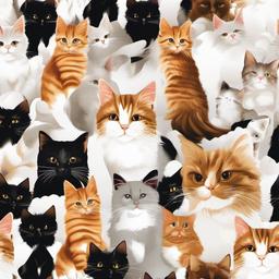 Cat Background Wallpaper - cat white background free  