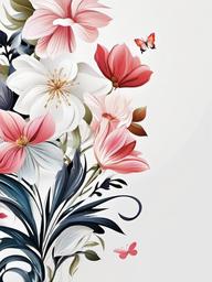 Flower Background Wallpaper - floral wallpaper white background  