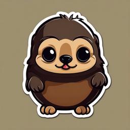 Mole cartoon - digging animal with tiny eyes  cartoon sticker style