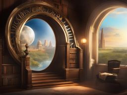 time traveler's journey - illustrate a time traveler navigating through different eras of history. 