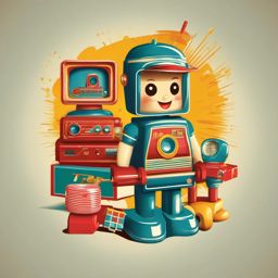 Retro Toy Advertisements - Incorporate vintage toy advertisements into your t-shirt. , vector art, splash art, retro t shirt design