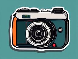 Video camera sticker- Recording memories, , sticker vector art, minimalist design