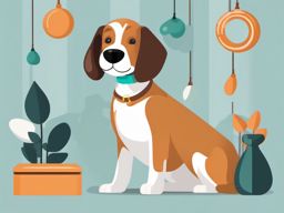 Dog in Clipart,Decorating a dog lover's blog  simple, 2d flat