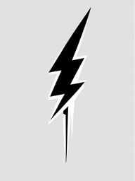 Lightning Bolt  minimalist design, white background, professional color logo vector art