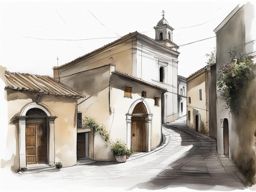 hidden charms of calitri - sketch the hidden charms of calitri, a lesser-known hilltown in campania, with narrow streets and ancient churches. 