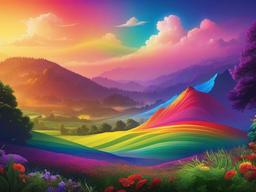 Beautiful Wallpaper Rainbow  