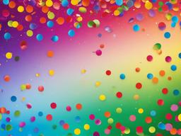 Rainbow Confetti Wallpaper  