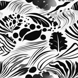 free clip art images clipart black and white on an artist's palette - for creative use. 