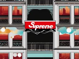 Supreme Wallpapers - Supreme Streetwear in Urban Streets  wallpaper style, intricate details, patterns, splash art, light colors