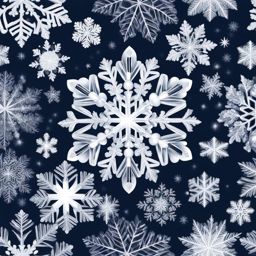 snowflake clipart transparent background in a winter wonderland - featuring intricate patterns. 