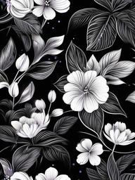 Wallpaper Black With Flowers  ,mobile iphone background wallpaper