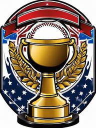 Softball clipart - softball trophy for championship  