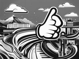 thumbs up clipart black and white 