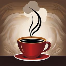 coffee clipart: steam rising from a freshly brewed cup. 