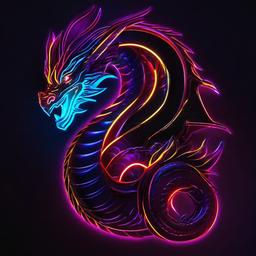 Neon Background Wallpaper - dragon neon wallpaper  