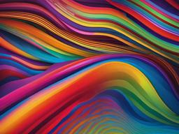 Rainbow Psychedelic Background  