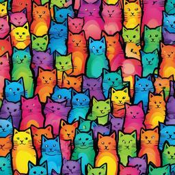 Rainbow Background Wallpaper - rainbow cats wallpaper  