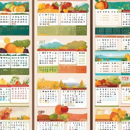 Calendar clipart - Calendar clipart for scheduling and dates,  color clipart, vector art