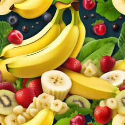 Banana clipart - banana in a fruit salad  