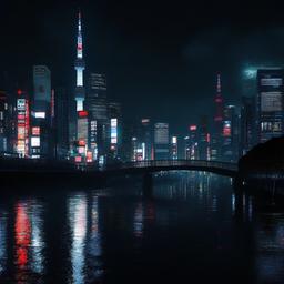 Dark Tokyo Wallpaper  ,desktop background wallpaper