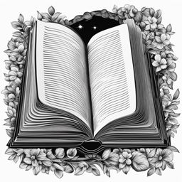 book clipart - an open book illustration. 