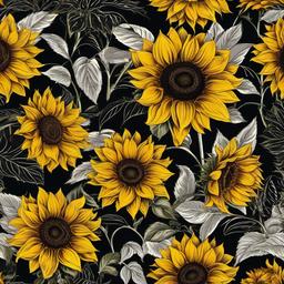Sunflower Background Wallpaper - sunflower wallpaper with black background  