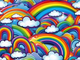 Rainbow Clipart Background  