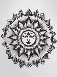 sun tattoo ideas capturing the radiant and powerful sun symbol. 