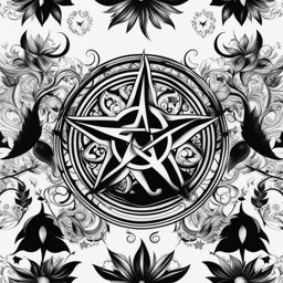 supernatural tattoo black and white design 