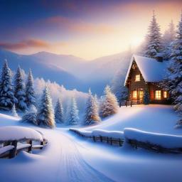 Snow Background Wallpaper - snowy christmas scene background  