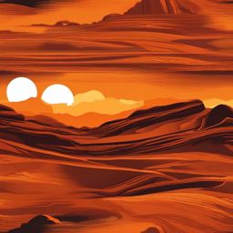 Orange Background - Experience the fiery landscapes of Arches National Park, where red rock arches and dramatic sunsets paint the surroundings in an orange hue.  intricate patterns, splash art, wallpaper art