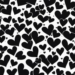 Heart Background Wallpaper - black white heart wallpaper  