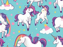 wallpaper cute unicorn  ,desktop background wallpaper