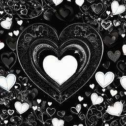 Heart Background Wallpaper - heart pictures black background  