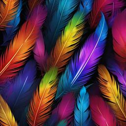Rainbow Background Wallpaper - rainbow feather wallpaper  