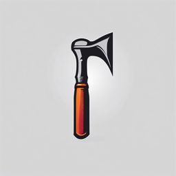 hammer  minimalist design, white background, professional color logo vector art