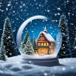 Snow Background Wallpaper - snow globe photo backdrop  