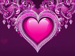 Pink Heart Wallpaper - Create a romantic ambiance with pink heart wallpaper, perfect for expressing love and affection on your screen.  intricate patterns, splash art, wallpaper art