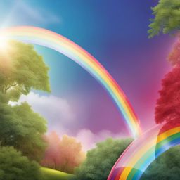 rainbow clipart transparent background - featuring its vibrant arch. 