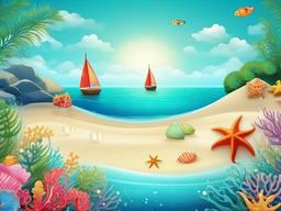 cute sea wallpaper  ,desktop background wallpaper