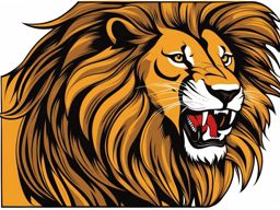 lion clipart - roaring lion, a representation of courage. 