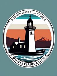 Punta Arenas sticker- Southernmost city in Chile, known for its maritime heritage, , sticker vector art, minimalist design